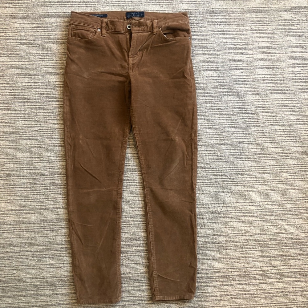 Lucky Brand Brown Brooke Corduroy Pants